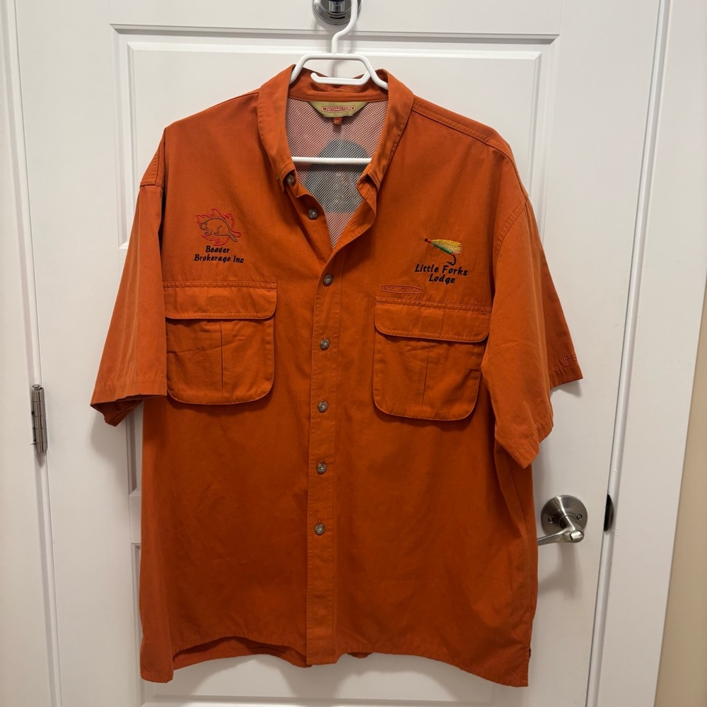 Redington Men’s Fishing/Outdoor retro short sleeved shirt, size XL